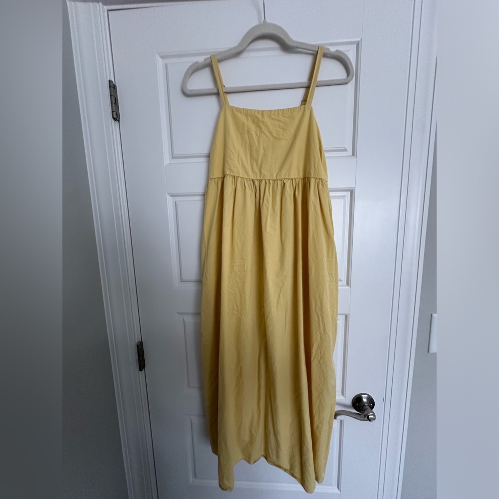 Madewell Sunlit Yellow Midi Dress